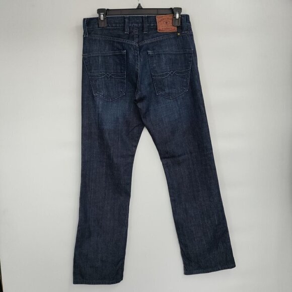 Lucky Brand Original Straight Denim Jeans Mid-Rise Stretch Dark Wash 30 x 30 Men - Picture 5 of 14